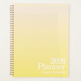 Modern Yellow Ombre Planner プランナー手帳