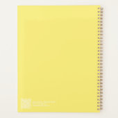Modern Yellow Ombre Planner プランナー手帳 (裏面)