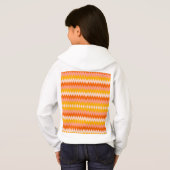 Modern Yellow, Orange & White Zig Zag Pattern (裏面フル)