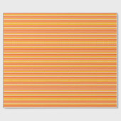 Modern Yellow, Orange & White Zig Zag Pattern ラッピングペーパー (フラット)