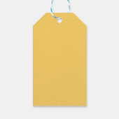 Modern Yellow Spring Floral Happy Easter  ギフトタグ (裏面)