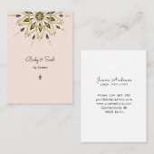 Modern Yoga Massage Wellness Business Card Visiten 名刺 (正面/裏面)