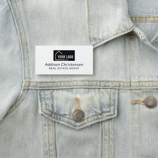 Modern Your Logo Custom Real Estate 名札 (インサイチュ)