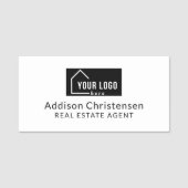 Modern Your Logo Custom Real Estate 名札 (正面)