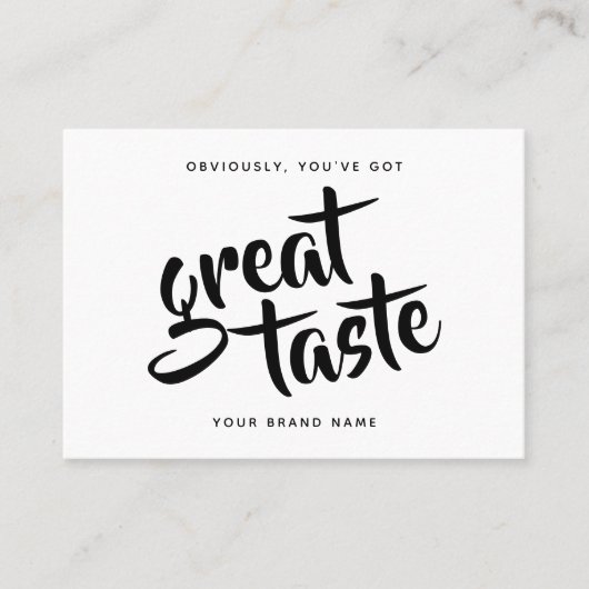 Modern you've got great taste qr code thank you 名刺 (正面)