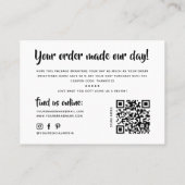 Modern you've got great taste qr code thank you 名刺 (裏面)