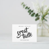 Modern you've got great taste qr code thank you 名刺 (スタンド正面)