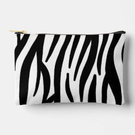 Modern Zebra Print Cosmetic Bag - Stylish Abstract アクセサリーポーチ