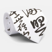 Modern Zen Aesthetic Ink Art- Brushstroke Edition  ネクタイ (ロール)