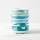 Modern Zen Blue Mug – Calm Abstract Art Design コーヒーマグカップ (中央)