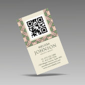 Modern Zen Holistic Health QR Code Business Card 名刺