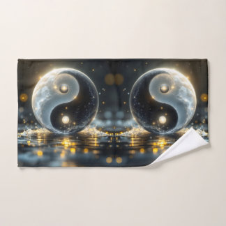 Modern Zen Yin and Yang vibes  ハンドタオル