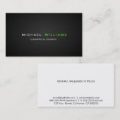 MODERNA ELEGANTE MINIMALISTA PROFESIONAL 名刺 (正面/裏面)