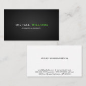 MODERNA ELEGANTE MINIMALISTA PROFESIONAL 名刺 (正面/裏面)