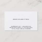 MODERNA ELEGANTE MINIMALISTA PROFESIONAL 名刺 (裏面)