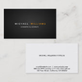 MODERNA ELEGANTE MINIMALISTA PROFESIONAL 名刺 (正面/裏面)