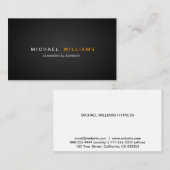 MODERNA ELEGANTE MINIMALISTA PROFESIONAL 名刺 (正面/裏面)