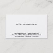 MODERNA ELEGANTE MINIMALISTA PROFESIONAL 名刺 (裏面)