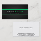 MODERNA ELEGANTE MINIMALISTA PROFESIONAL 名刺 (正面/裏面)