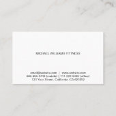 MODERNA ELEGANTE MINIMALISTA PROFESIONAL 名刺 (裏面)