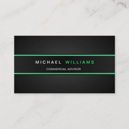 MODERNA ELEGANTE MINIMALISTA PROFESIONAL 名刺 (正面)