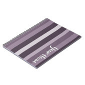 Moderna Linear | シンブル&スモークプラムノート ノートブック (左側)
