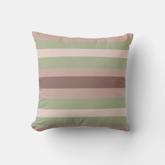 Moderna Linear | Aged Sage & Tea Rose クッション (正面)