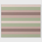 Moderna Linear | Aged Sage & Tea Rose ラッピングペーパー (フラット)