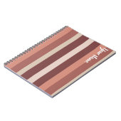 Moderna Linear | Antique Rose & Copper ノートブック (左側)