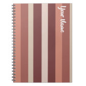 Moderna Linear | Antique Rose & Copper ノートブック (正面)