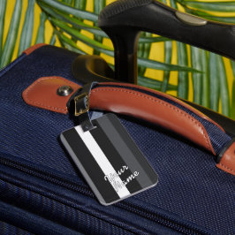 Moderna Linear | Carbon & Obsidian ラゲッジタグ