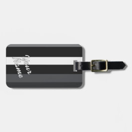 Moderna Linear | Carbon & Obsidian ラゲッジタグ