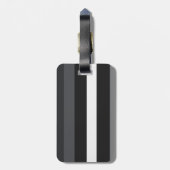 Moderna Linear | Carbon & Obsidian ラゲッジタグ (裏面縦)