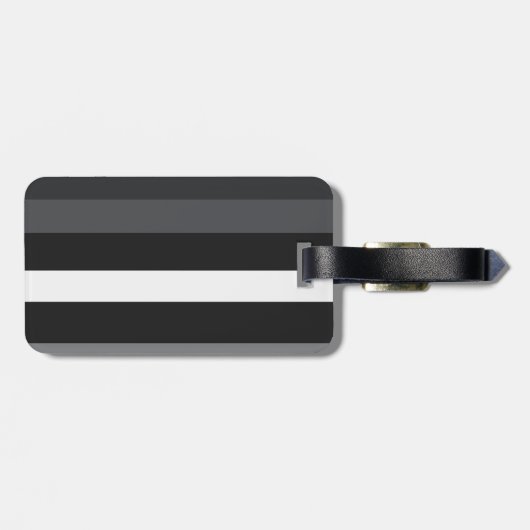 Moderna Linear | Carbon & Obsidian ラゲッジタグ (裏面横)