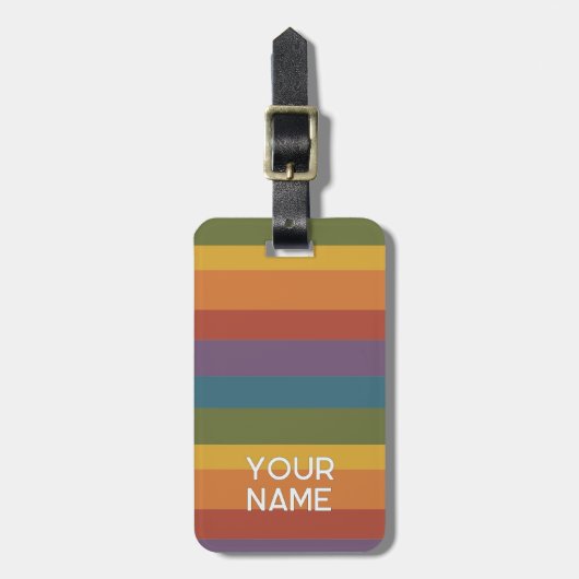 Moderna Linear | MCM Rainbow ラゲッジタグ (正面縦)