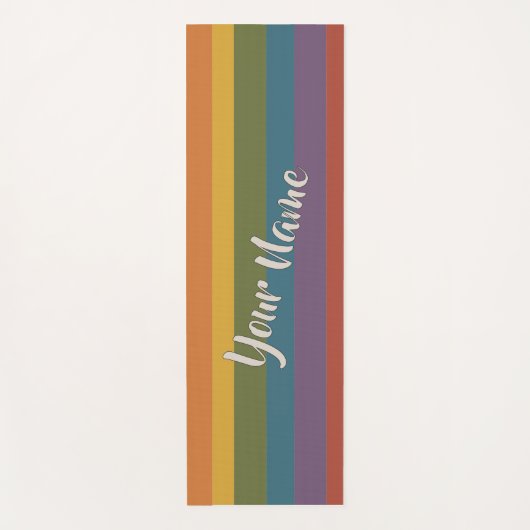 Moderna Linear | MCM Rainbow Personalised ヨガマット (正面)