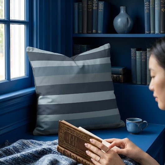 Moderna Linear | Slate & Nordic Sea クッション