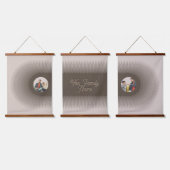 ModernAbstract Ripple Boho Personalized 吊り下げ型タペストリー (トリプル)