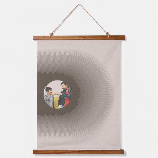 ModernAbstract Ripple Boho Personalized 吊り下げ型タペストリー (正面3)