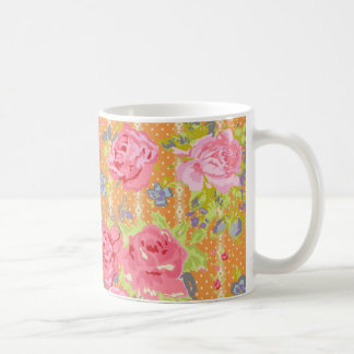 modernchintz_orange コーヒーマグカップ