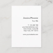 Moderne Aquarell Grau Schwarz Gold (Imitat) 名刺 (裏面)