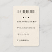 Moderne DJ Visitenkarte mit eigenem Foto 名刺 (裏面)