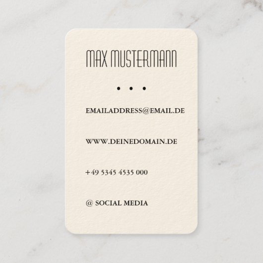 Moderne DJ Visitenkarte mit eigenem Foto 名刺 (裏面)