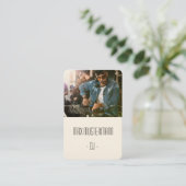 Moderne DJ Visitenkarte mit eigenem Foto 名刺 (スタンド正面)