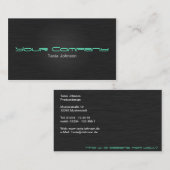 Moderne Edle Metall Visitenkarte Businesscard 名刺 (正面/裏面)