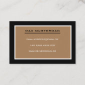 Moderne Einfache Immobilienmakler Visitenkarte 名刺 (裏面)