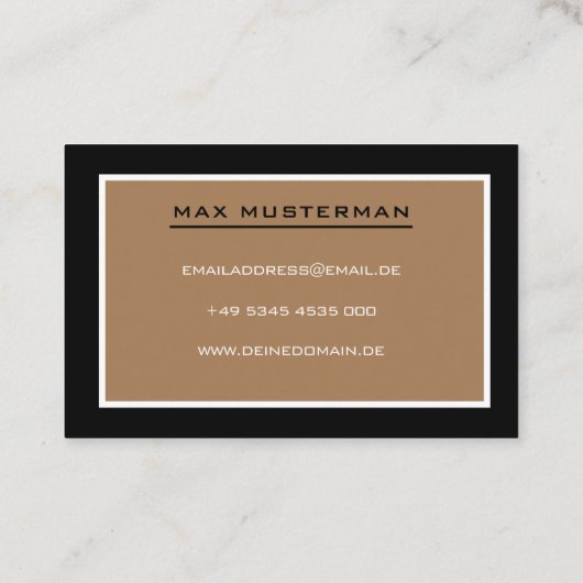 Moderne Einfache Immobilienmakler Visitenkarte 名刺 (裏面)