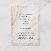 Moderne Elegant Wave Discount Card 割引カード (正面)