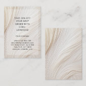 Moderne Elegant Wave Discount Card 割引カード (正面/裏面)