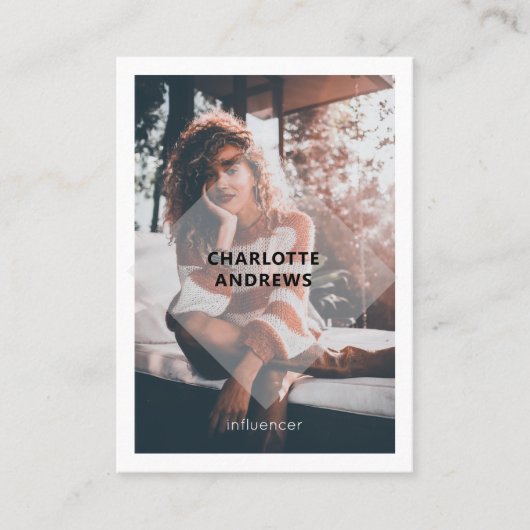 Moderne Foto  Visitenkarte 名刺 (正面)